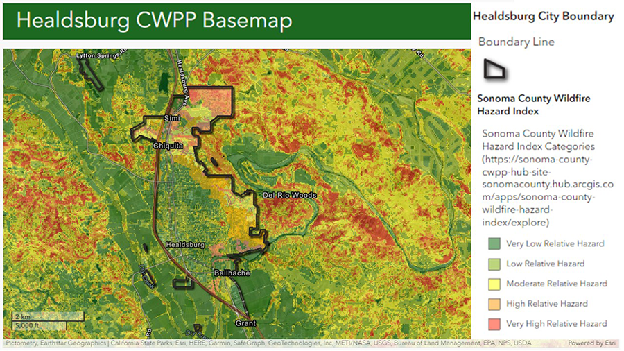 Healdsburg CWPP Basemap