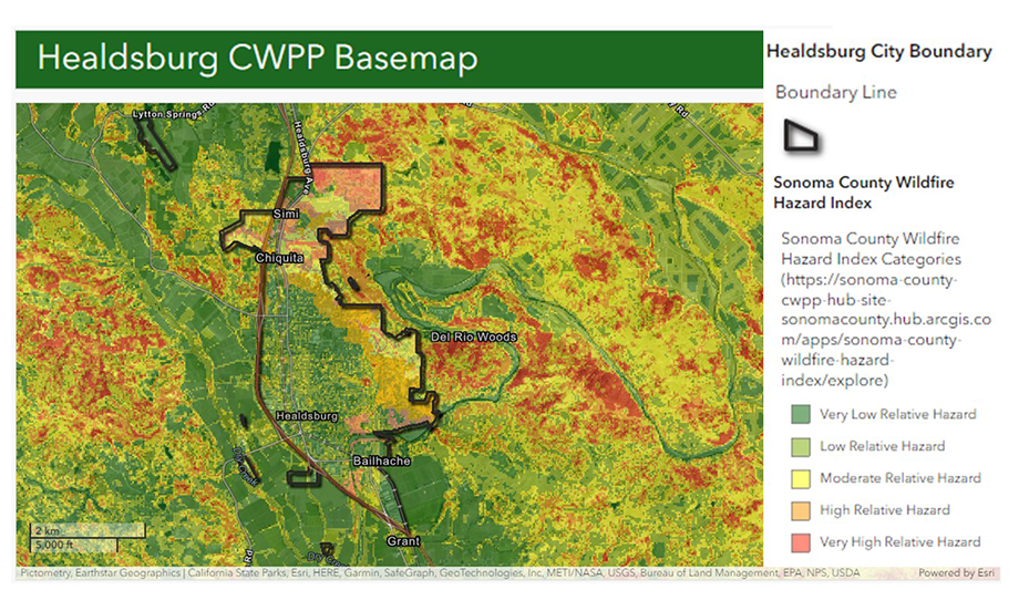 Healdsburg CWPP Basemap